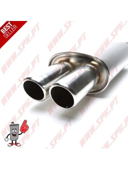 Escape Inox Universal - C/Ponteiras Duplas 2x76mm