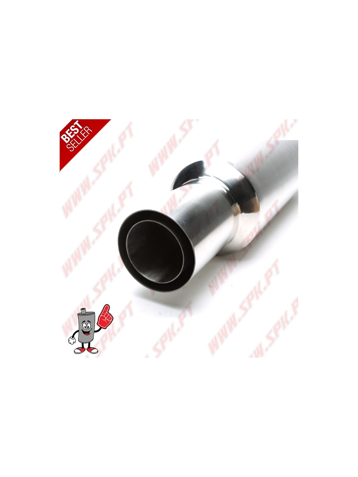 Escape Inox Universal - C/Ponteira 100mm (Interno 75mm)