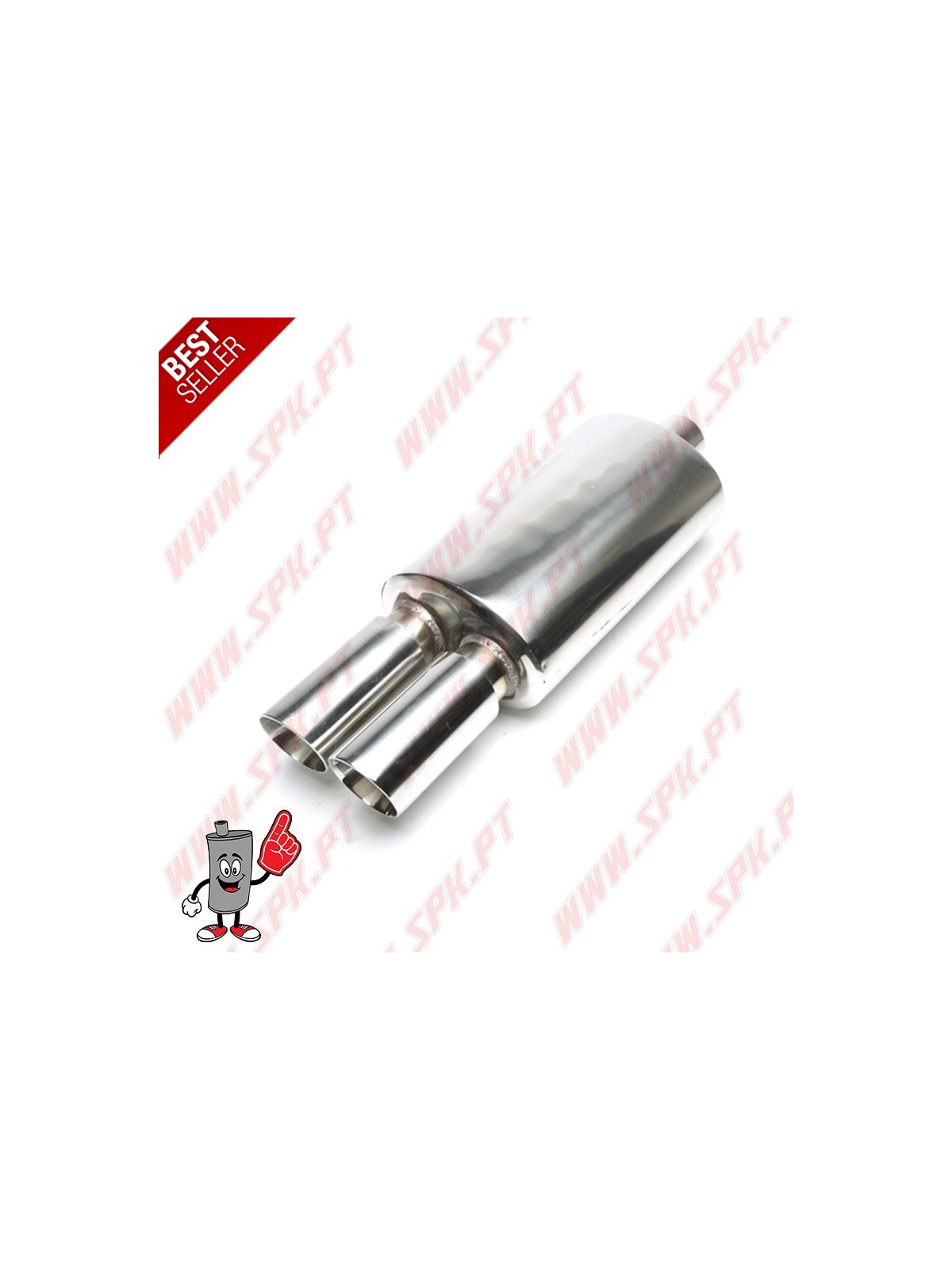 Escape Inox Universal - C/Ponteiras Duplas 2x76mm Escape Inox Universal - C/Ponteiras Duplas 2x76mm