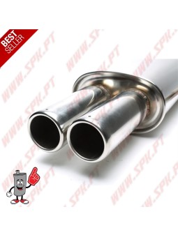 Escape Inox Universal - C/Ponteiras Duplas 2x76mm