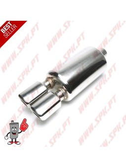 Escape Inox Universal - C/Ponteiras Duplas 2X 86x70mm