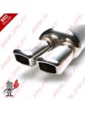 Escape Inox Universal - C/Ponteiras Duplas 2X 86x70mm Escape Inox Universal - C/Ponteiras Duplas 2X 86x70mm