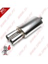 Escape Inox Universal - C/Ponteiras Duplas 2x76mm Escape Inox Universal - C/Ponteiras Duplas 2x76mm