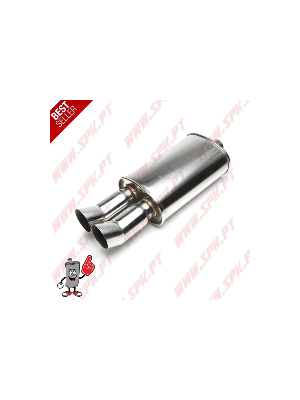 Escape Inox Universal Look DTM - C/Ponteiras Duplas 2x76mm