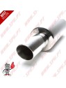 Escape Inox Universal - C/Ponteira Oval 75x77mm