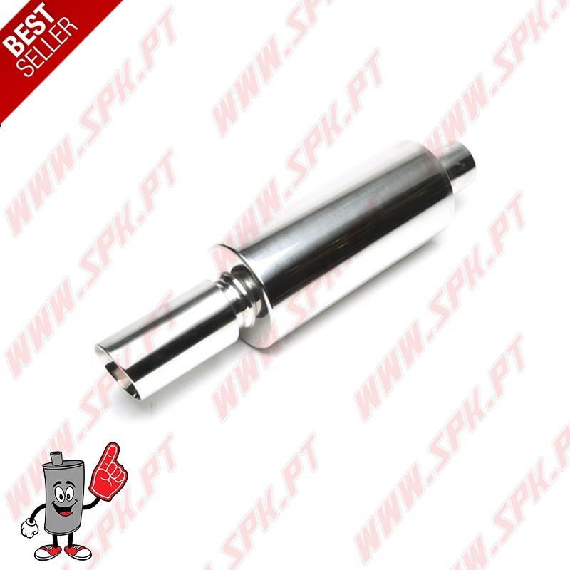 Escape Inox Universal - C/Ponteira Oval 75x77mm