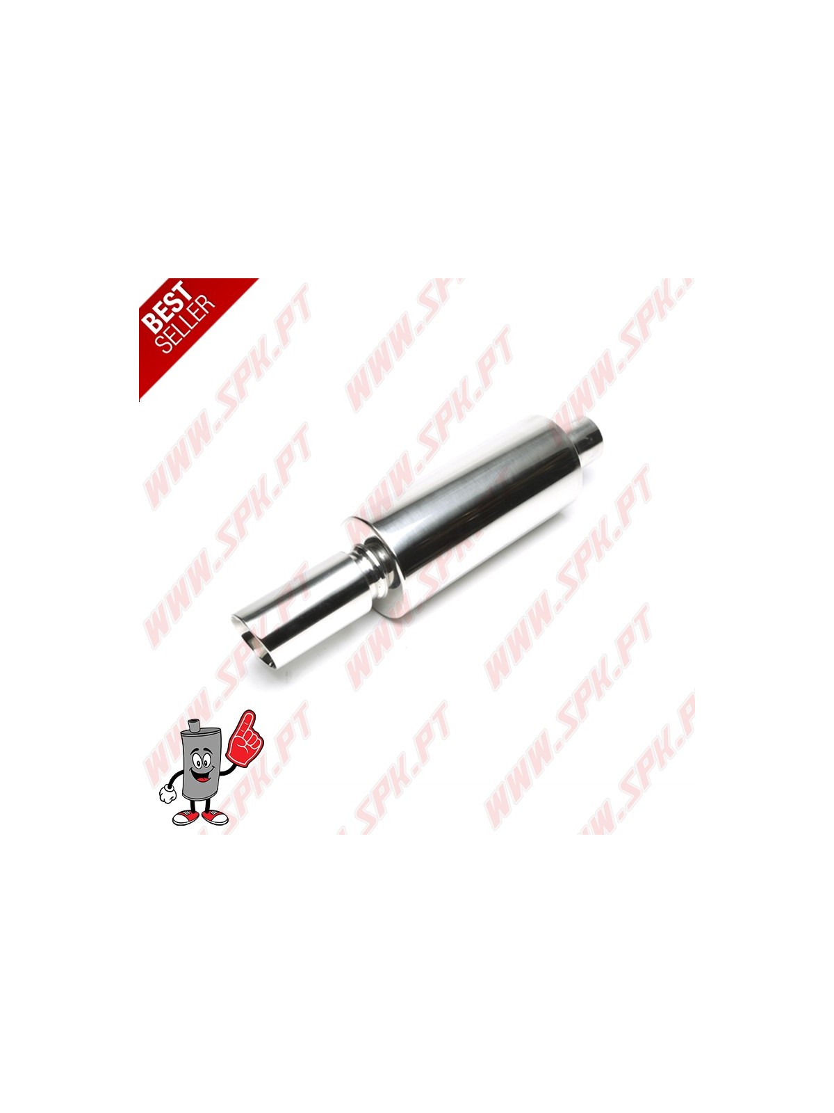 Escape Inox Universal - C/Ponteira Oval 75x77mm