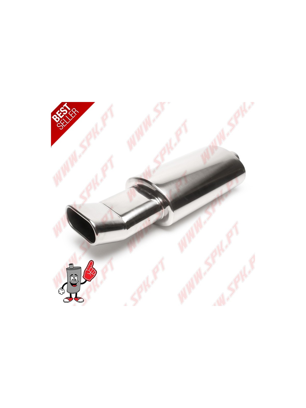 Escape Inox Universal Look DTM - C/Ponteira Oval 70x140mm
