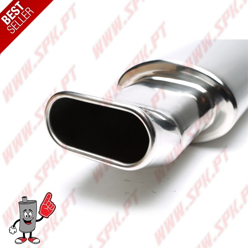 Escape Inox Universal Look DTM - C/Ponteira Oval 70x140mm