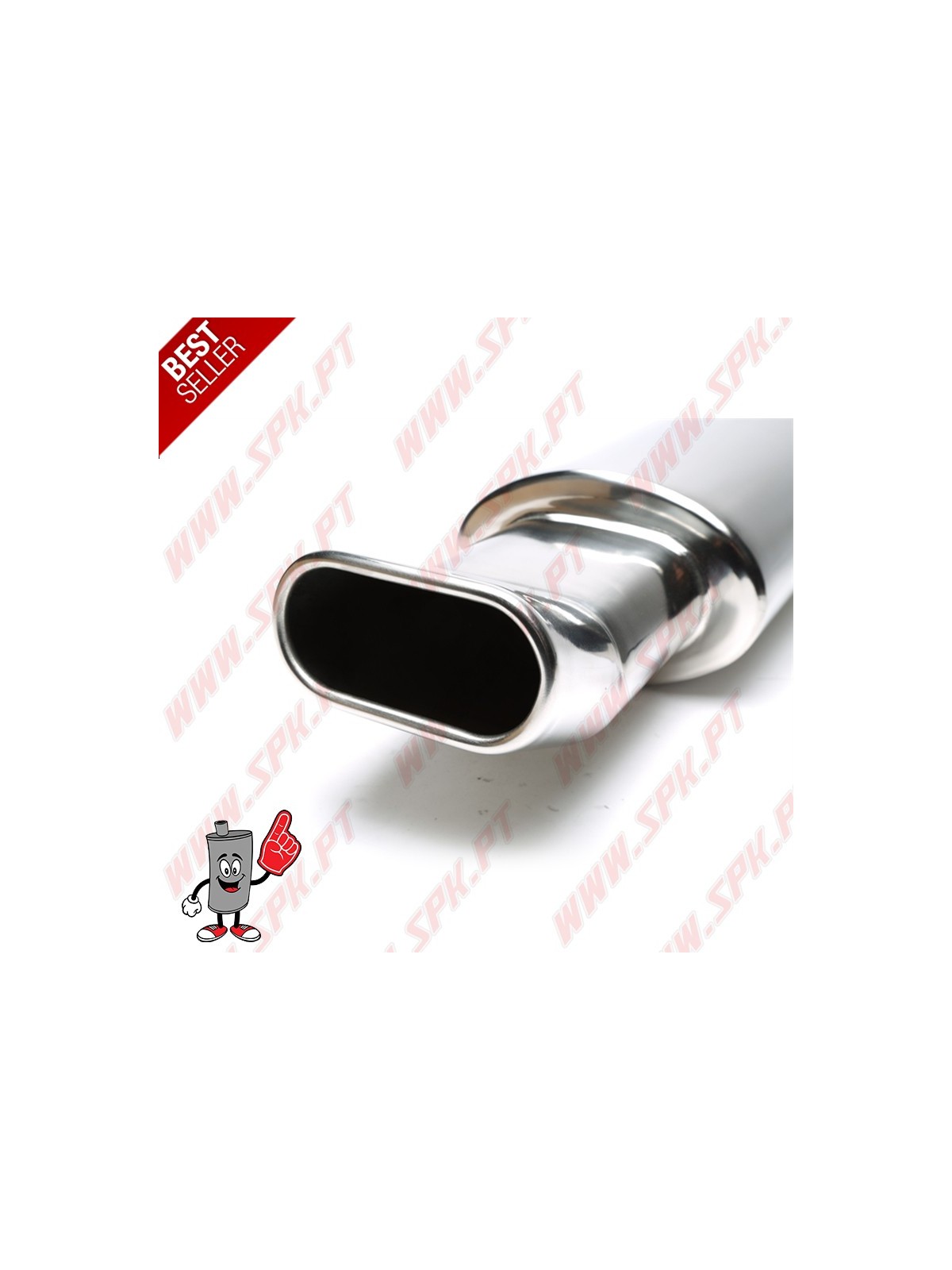 Escape Inox Universal Look DTM - C/Ponteira Oval 70x140mm