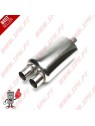 Escape Inox Universal - C/Ponteiras Duplas 2x52mm