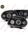 Faróis Angel Eyes LED / Black - Renault Clio 2 (1998-2001)