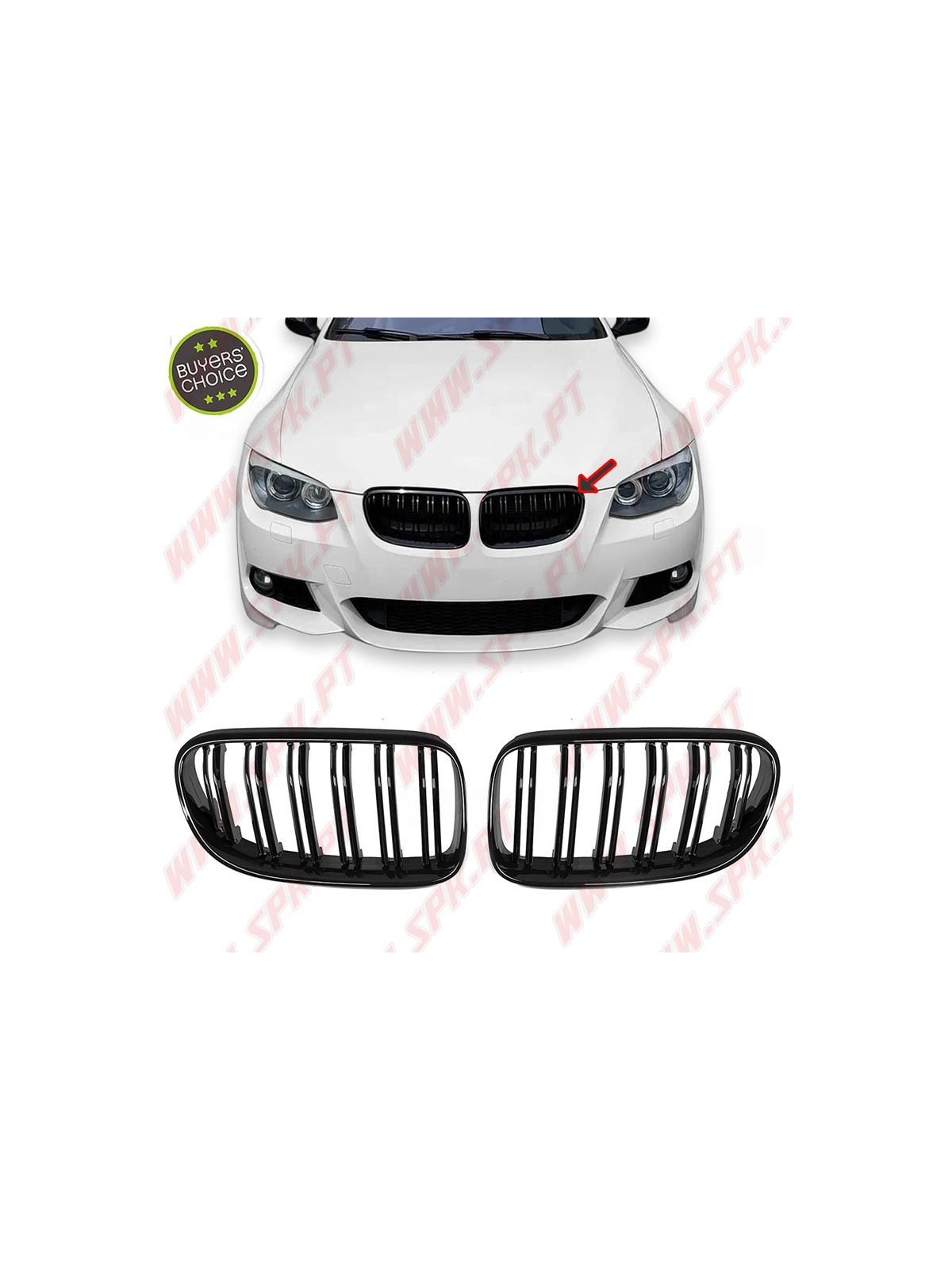 Grelhas Frontais Look M-Performance BMW E92 / E93 LCI (2010-2013)