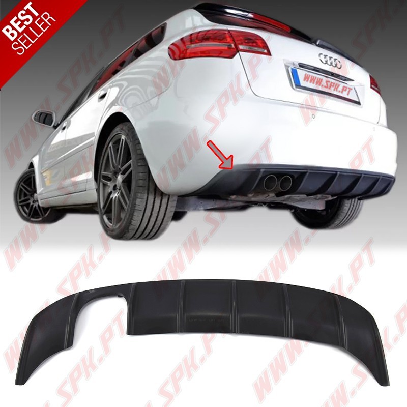 Difusor Traseiro - Audi A3 8P Sportback (2008-2012) Difusor Traseiro - Audi A3 8P Sportback (2008-2012)