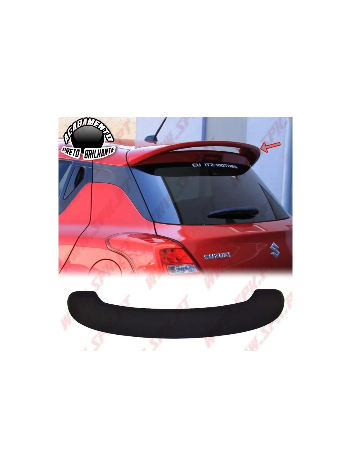 Aileron Traseiro - Suzuki Swift MK6 (2017-2024) Aileron Traseiro - Suzuki Swift MK6 (2017-2024)