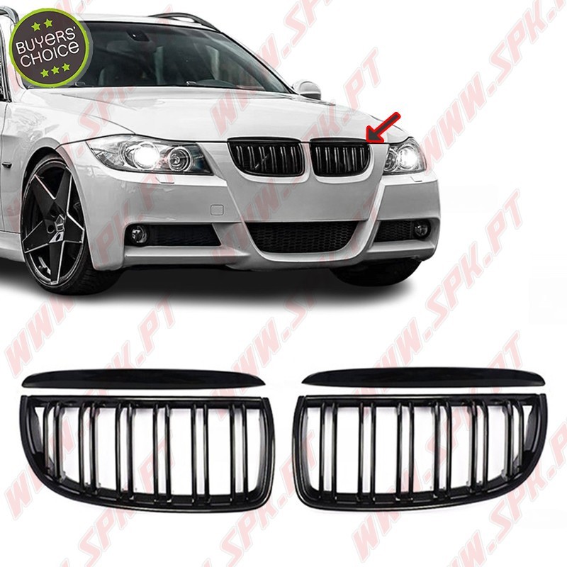 Grelhas Frontais Look M-Performance BMW E90 / E91 (2005-2008) Grelhas Frontais Look M-Performance BMW E90 / E91 (2005-2008)