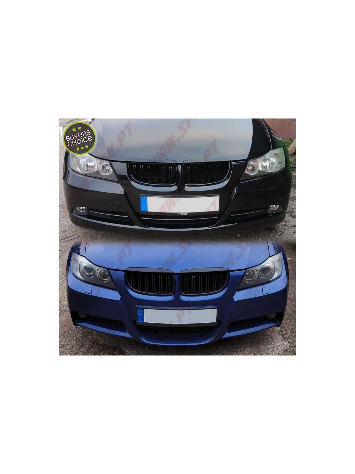 Grelhas Frontais Look M-Performance BMW E90 / E91 (2005-2008) Grelhas Frontais Look M-Performance BMW E90 / E91 (2005-2008)