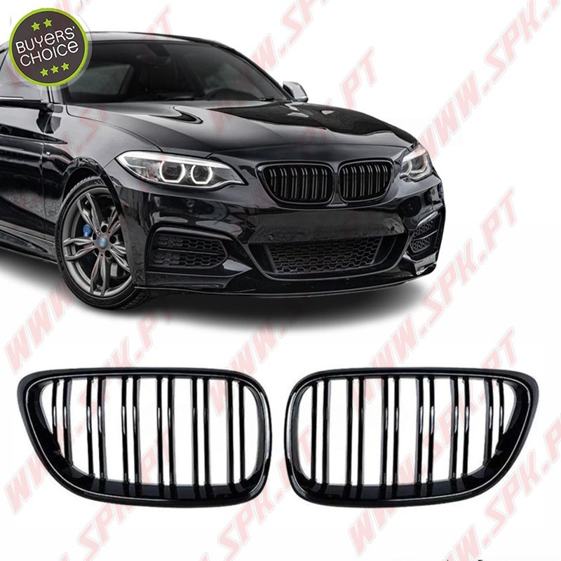 Grelhas Frontais Look M-Performance BMW F22 / F23 / F87 M2 (2014-2020) Grelhas Frontais Look M-Performance BMW F22 / F23 / F87 M2 (2014-2020)