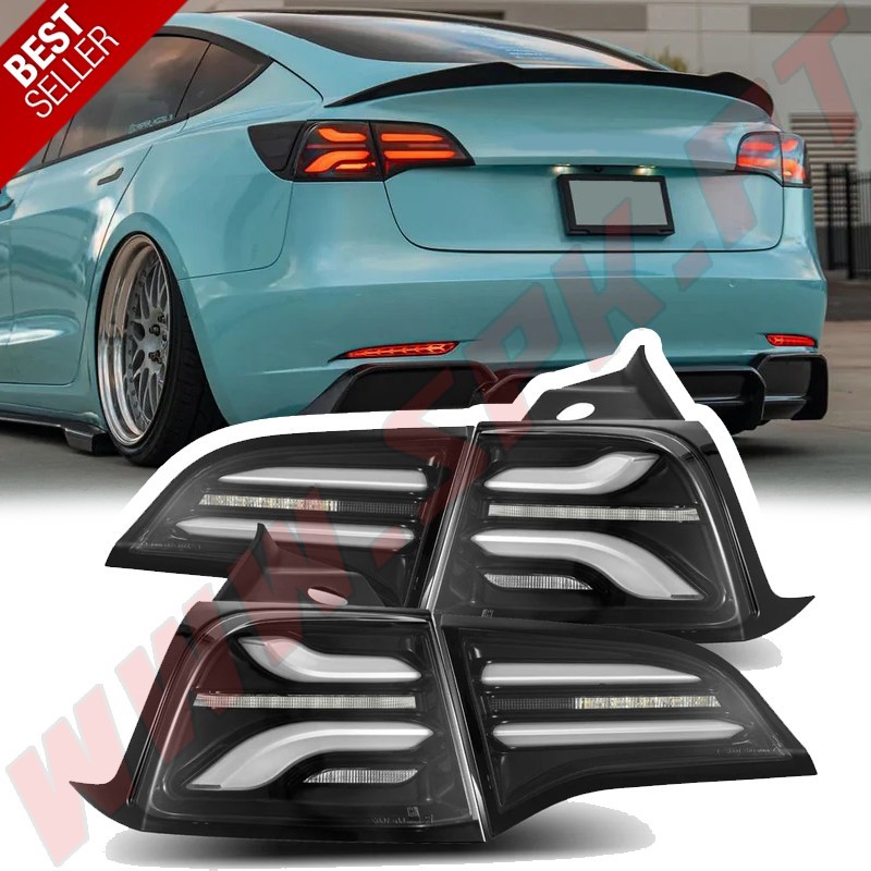Farolins FULL LED-BAR Black - Tesla Model 3 / Y (2017-2023) Farolins FULL LED-BAR Black - Tesla Model 3 / Y (2017-2023)