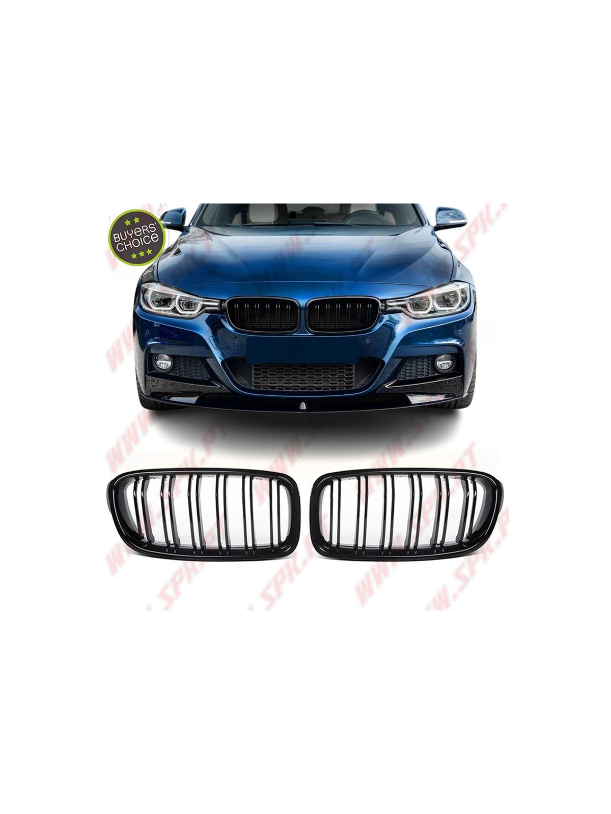 Grelhas Frontais Look M-Performance BMW F30 / F31 (2011-2019)