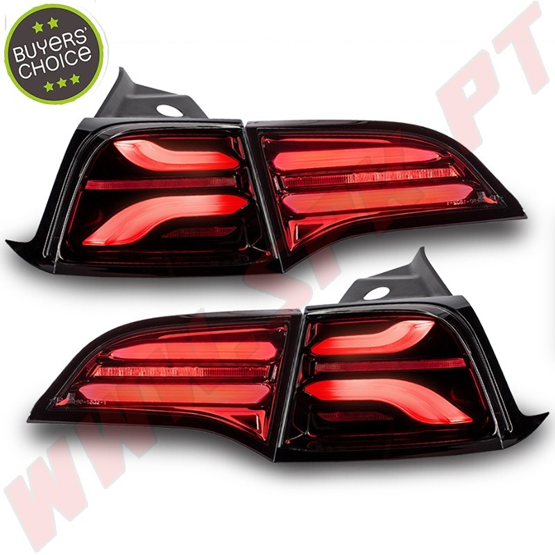 Farolins FULL LED-BAR Smoke - Tesla Model 3 / Y (2017-2023) Farolins FULL LED-BAR Smoke - Tesla Model 3 / Y (2017-2023)