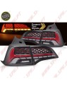 Farolins FULL LED-BAR Grey+Red - Tesla Model 3 / Y (2017-2023)