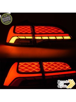 Farolins FULL LED-BAR Grey+Red - Tesla Model 3 / Y (2017-2023)