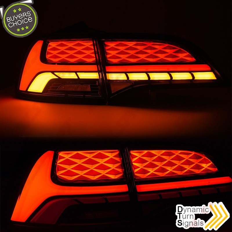 Farolins FULL LED-BAR Grey+Red - Tesla Model 3 / Y (2017-2023)