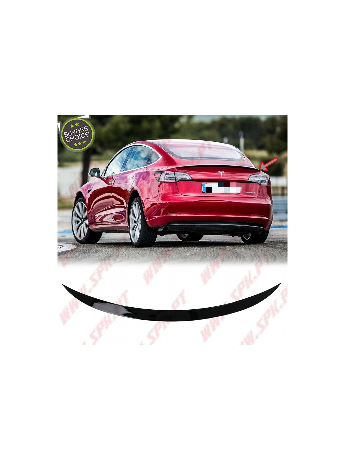 Aileron Traseiro - Tesla Model 3 (2017-2023)