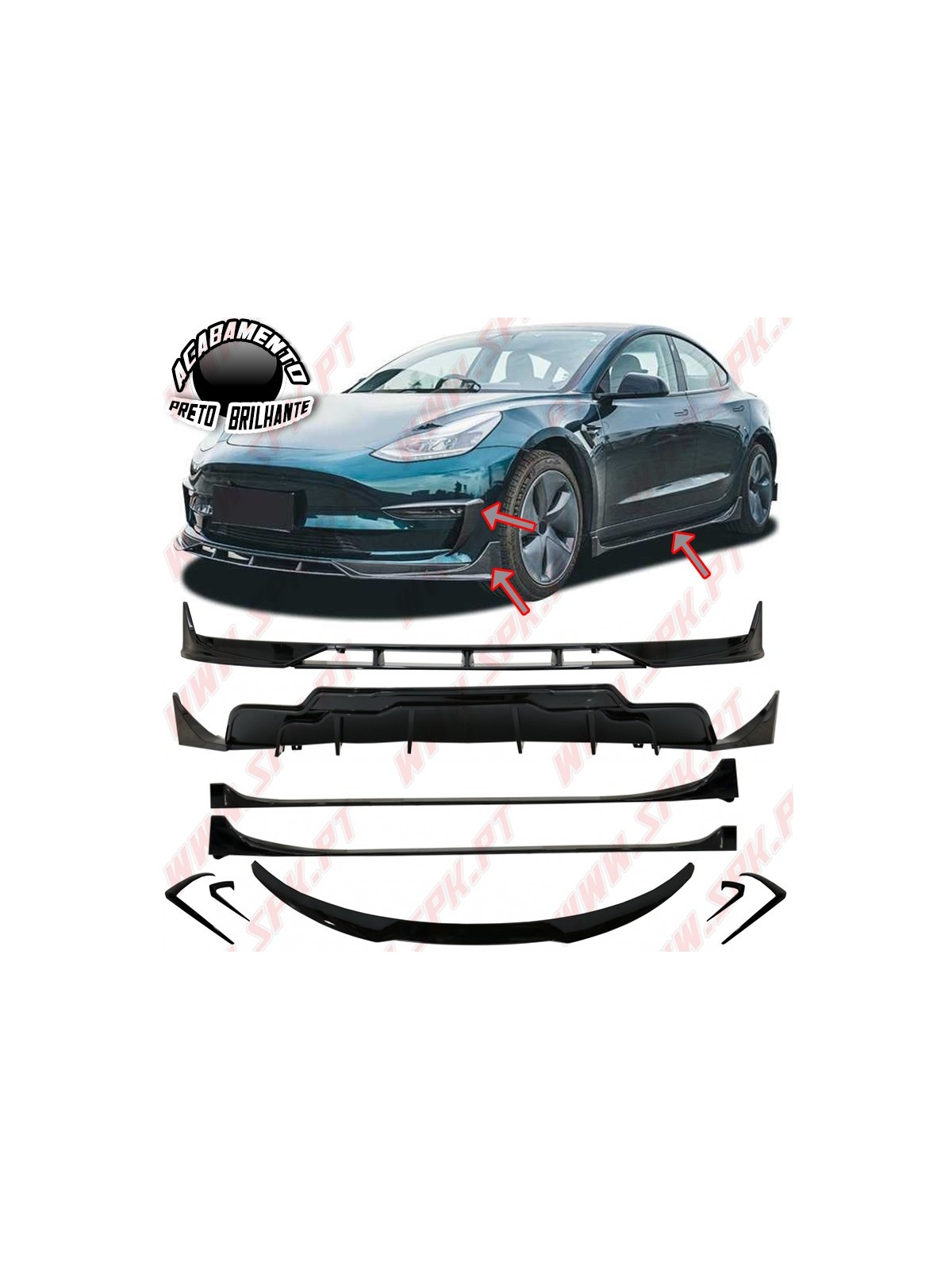 Body-Kit Update Look Aero - Tesla Model 3 (2017-2023)