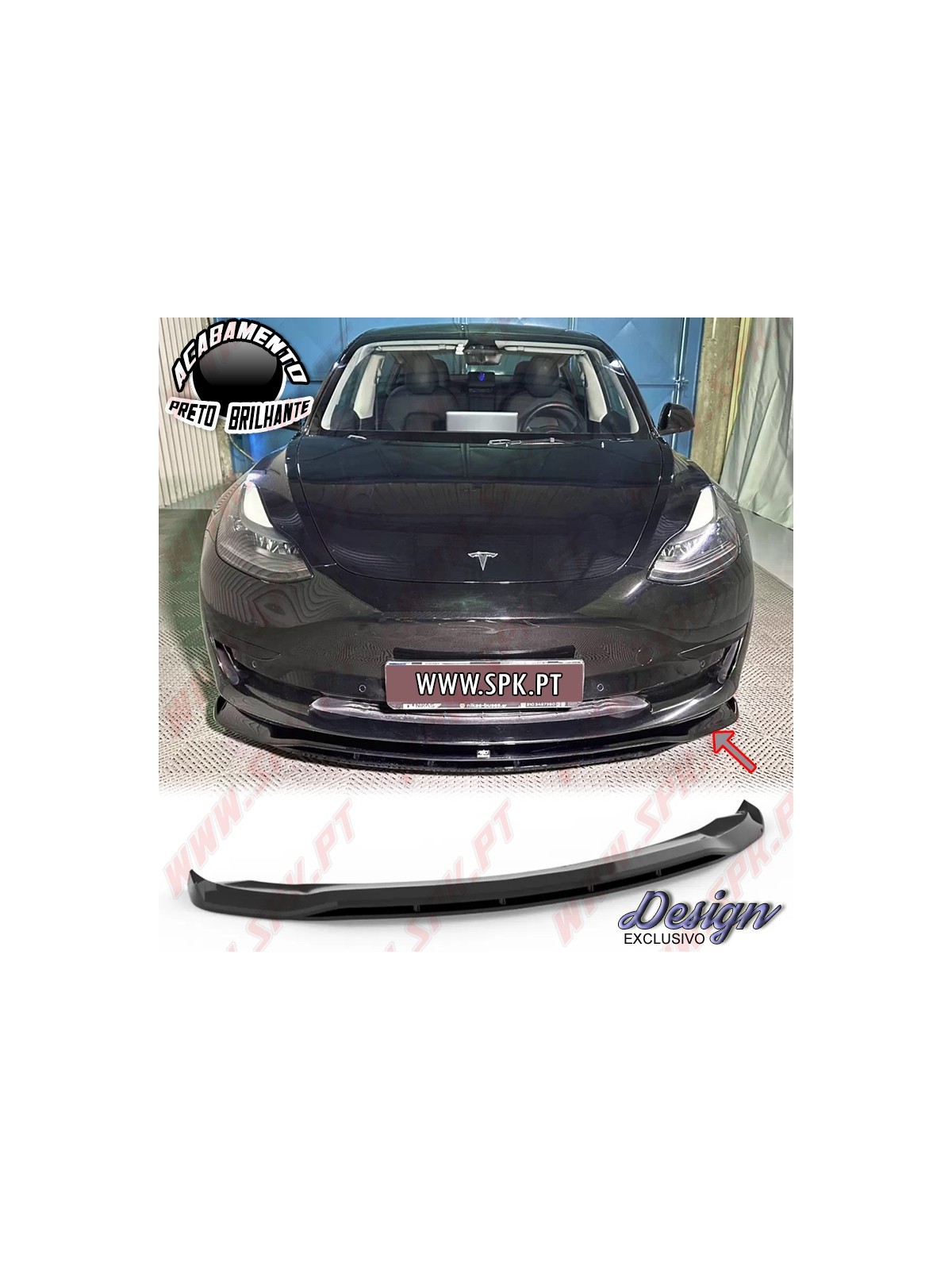 Lip Spoiler Frontal V.2 - Tesla Model 3 (2017-2023) Lip Spoiler Frontal V.2 - Tesla Model 3 (2017-2023)