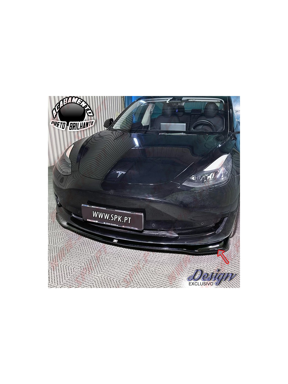 Lip Spoiler Frontal V.1 - Tesla Model 3 (2017-2023)