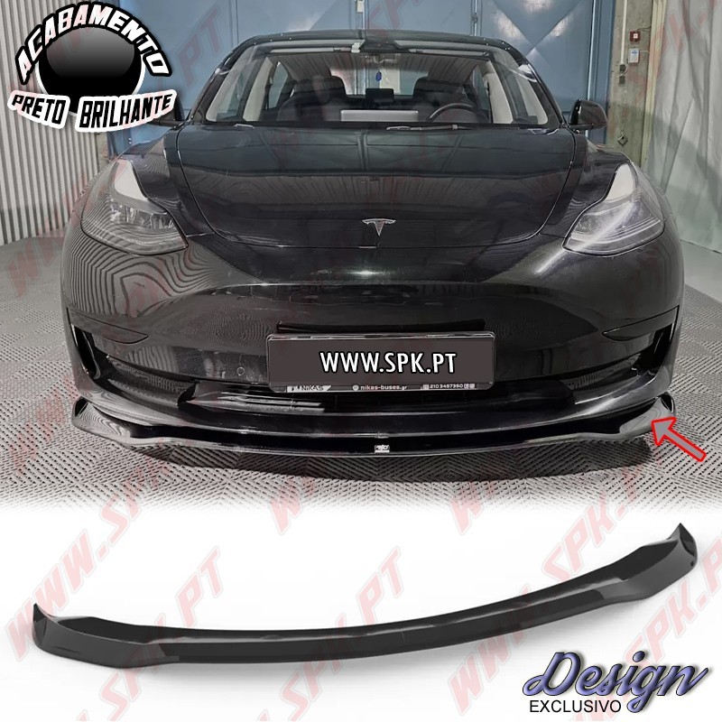 Lip Spoiler Frontal V.1 - Tesla Model 3 (2017-2023)