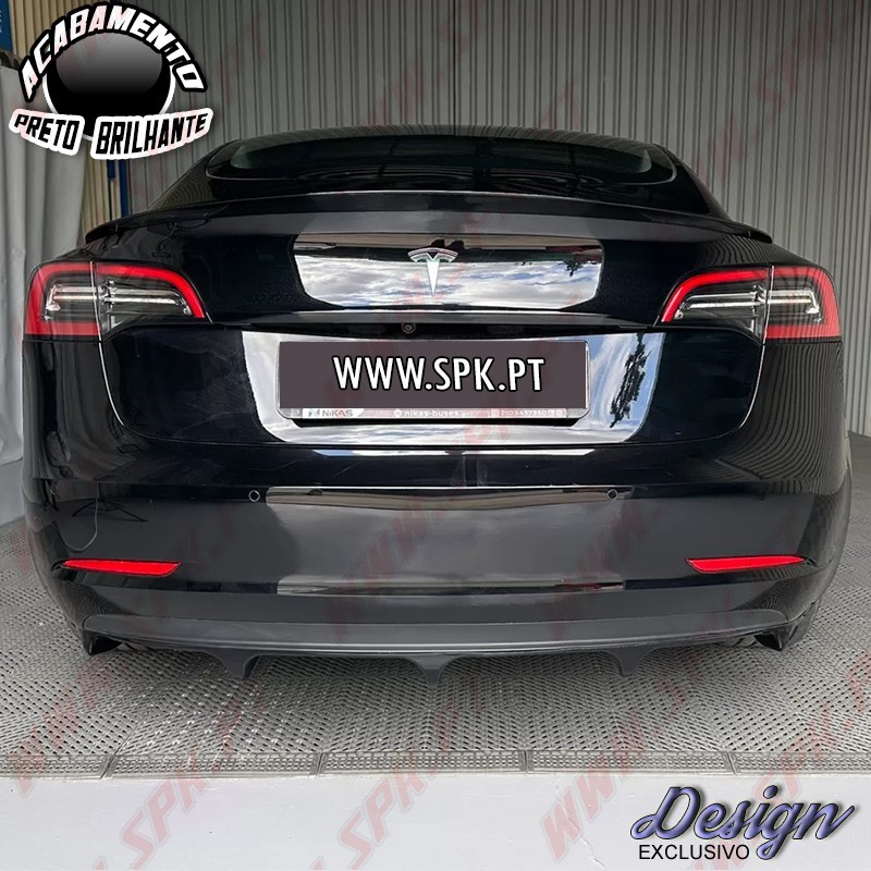 Difusor Traseiro V.1 - Tesla Model 3 (2017-2023)