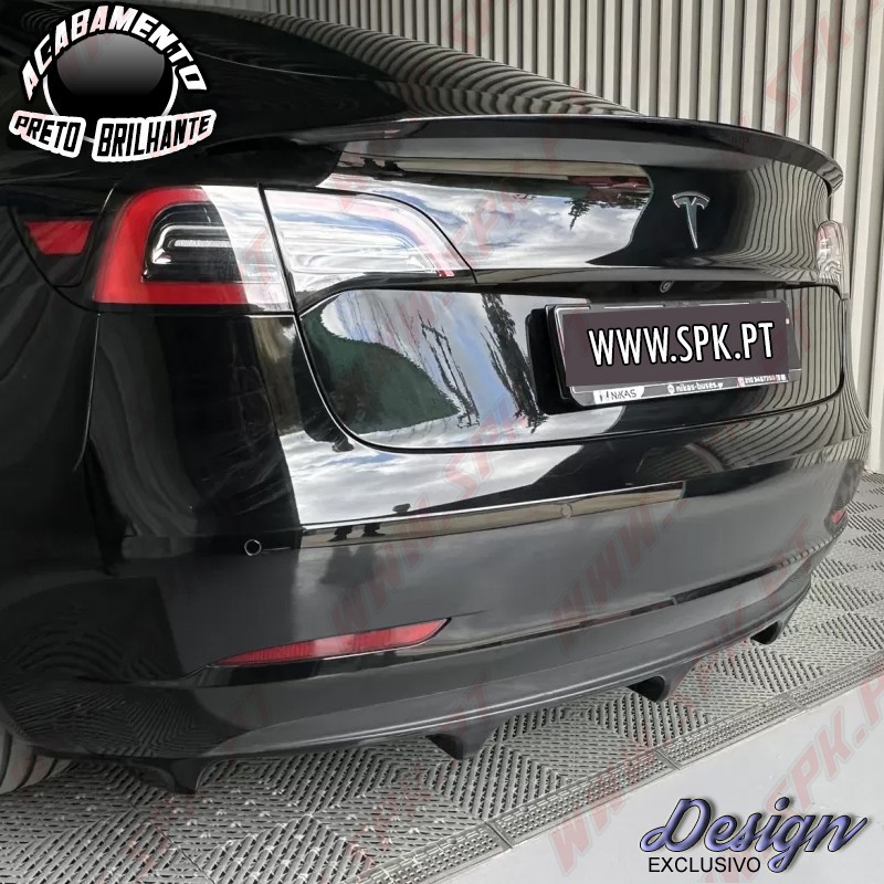 Difusor Traseiro V.1 - Tesla Model 3 (2017-2023)