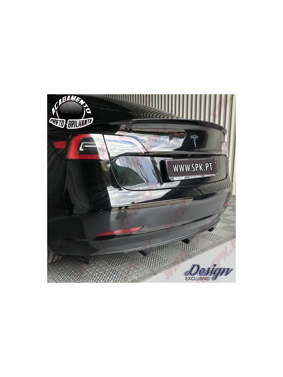 Difusor Traseiro V.1 - Tesla Model 3 (2017-2023)