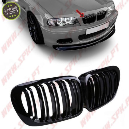 Grelhas Frontais Look M-Performance BMW E46 Coupe / Cabrio (1999-2003)