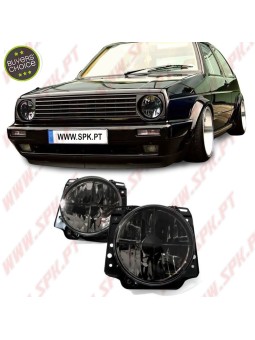 Faróis Cristal Smoke Cross - VW Golf 2 (1983-1992)