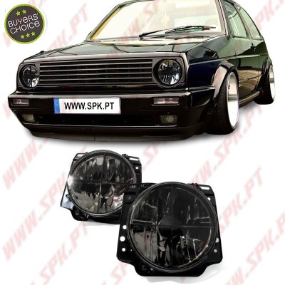 Faróis Cristal Smoke Cross - VW Golf 2 (1983-1992)