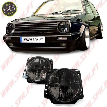 Faróis Cristal Smoke Cross - VW Golf 2 (1983-1992)