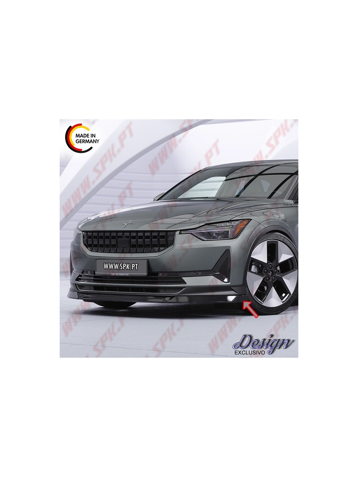 Lip Spoiler Frontal - Polestar 2 (2020-) Lip Spoiler Frontal - Polestar 2 (2020-)