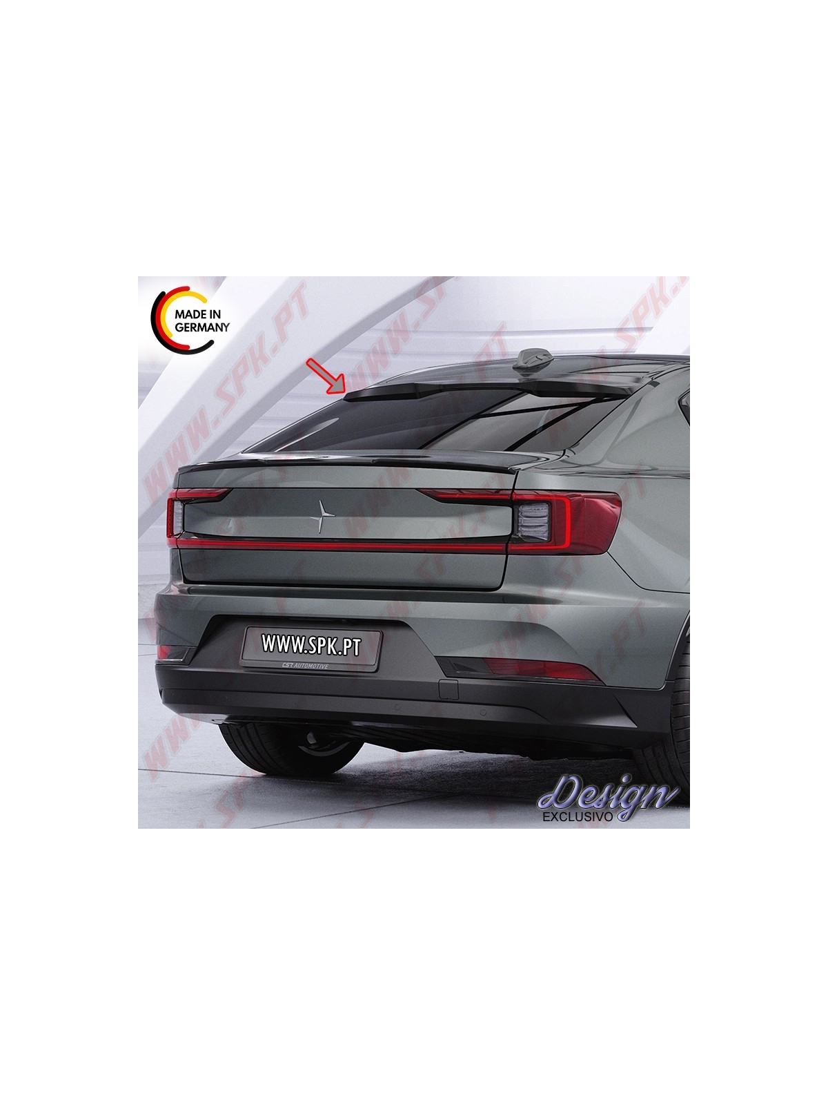 Aileron Traseiro Superior - Polestar 2 (2020-) Aileron Traseiro Superior - Polestar 2 (2020-)