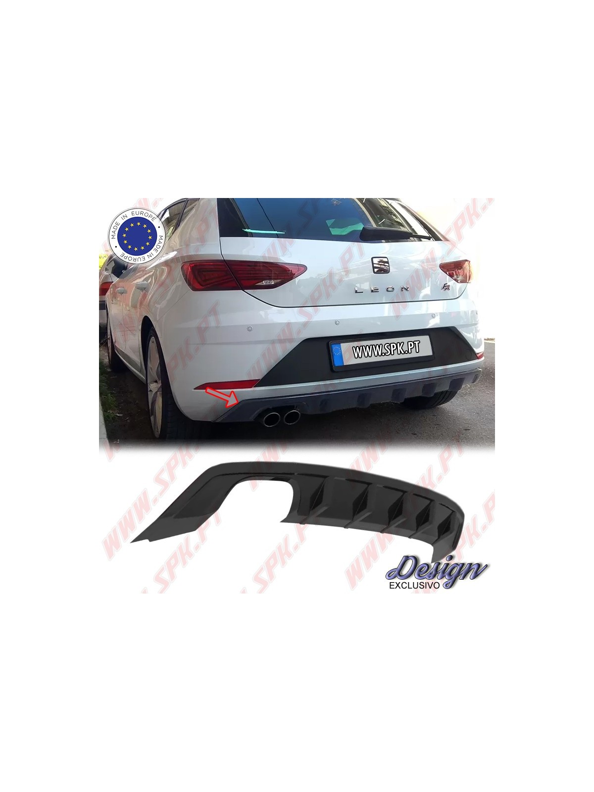 Difusor Traseiro - Seat Leon 5F FR Facelift (2017-2020)