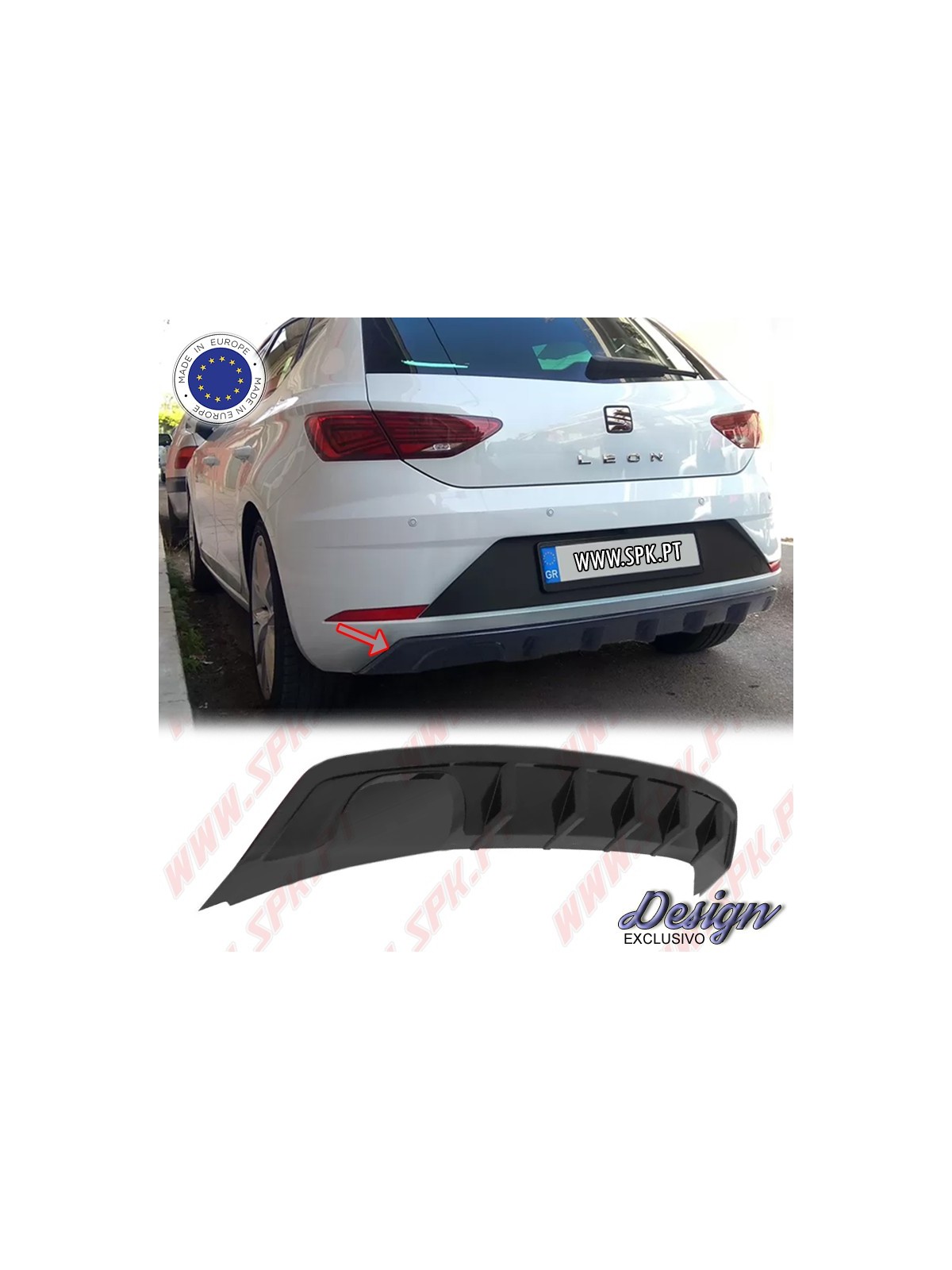 Difusor Traseiro - Seat Leon 5F Base Facelift (2017-2020)