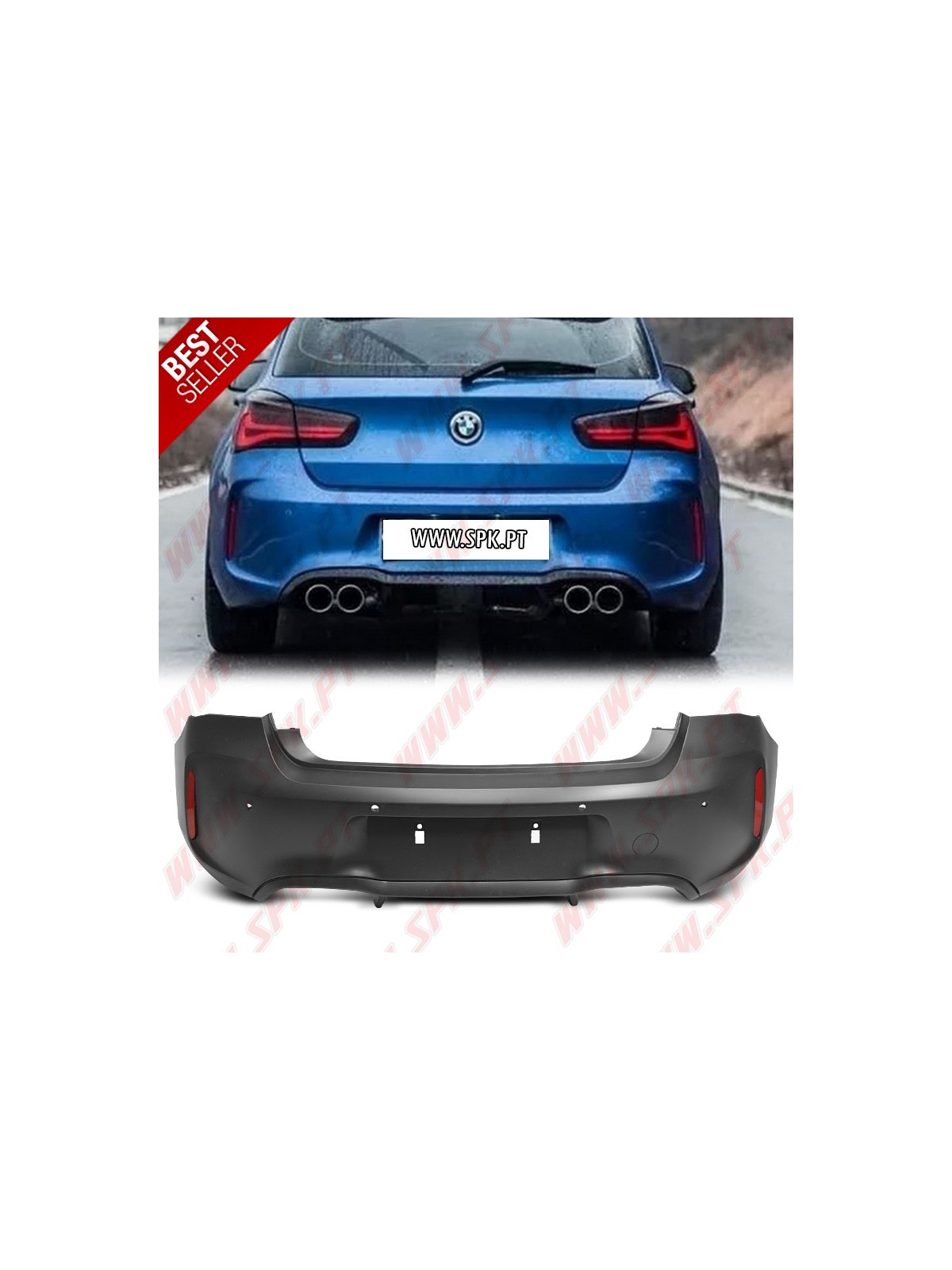 Para-Choques Traseiro Look M2 - BMW F20 / F21 (2015-2018)