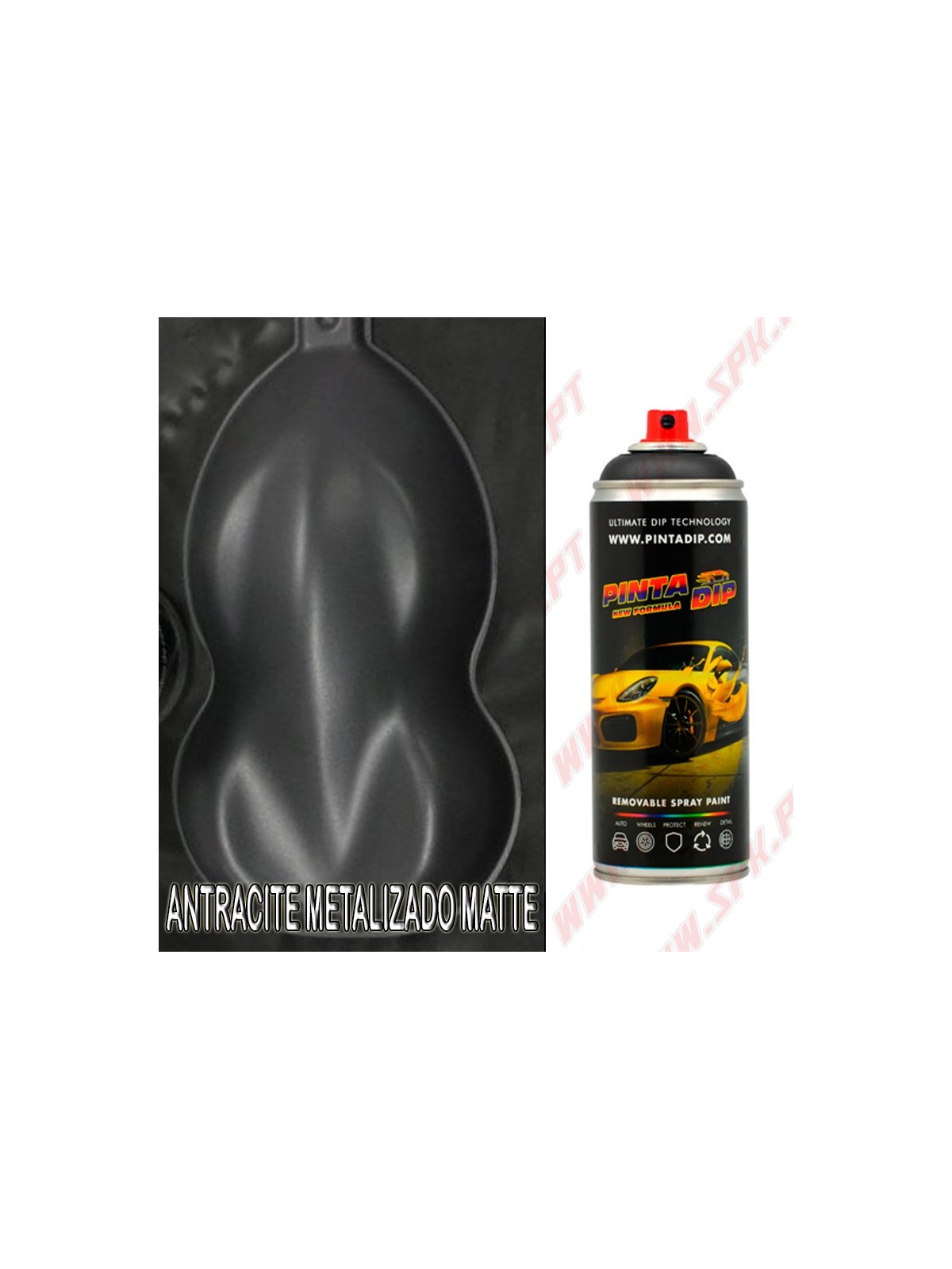Spray 400ml Pinta Dip - Antracite Metalizado Matte Spray 400ml Pinta Dip - Antracite Metalizado Matte
