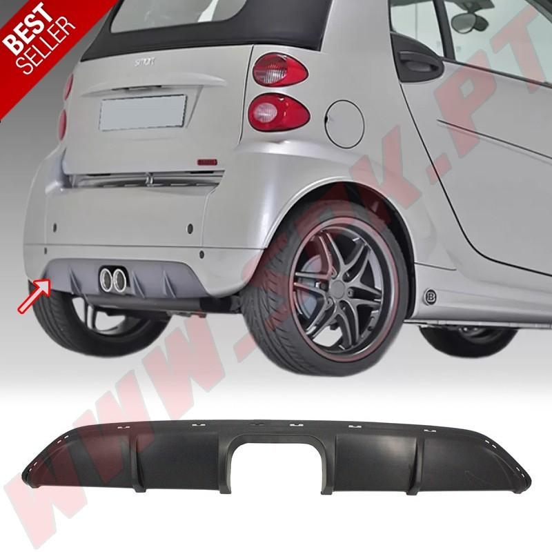 Difusor Traseiro - Smart Fortwo 451 Facelift Anniversary Edition (2009-2014)