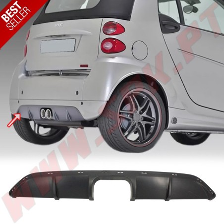 Difusor Traseiro - Smart Fortwo 451 Facelift Anniversary Edition (2009-2014)
