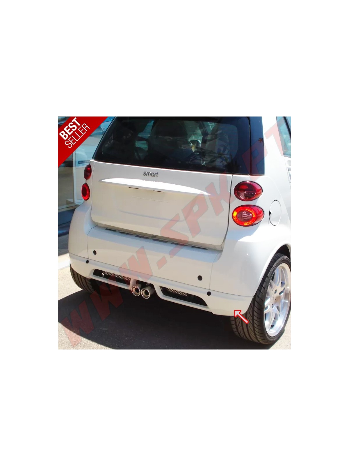 Difusor Traseiro - Smart Fortwo 451 Look Brabus (2007-2012) Difusor Traseiro - Smart Fortwo 451 Look Brabus (2007-2012)
