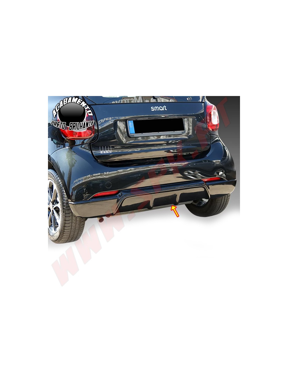 Difusor Traseiro - Smart Fortwo 453 (2014-)